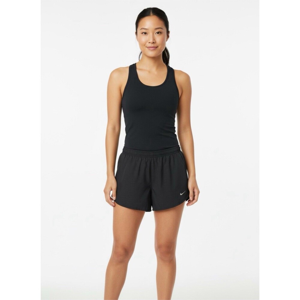 Nike Women XS Black Running  With Ties Elastic‎ Waist Zipper Back Pocket